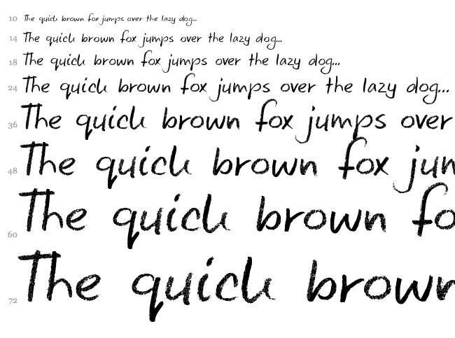 DK Keswick font waterfall